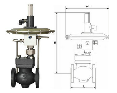 自力式微壓調節閥結構圖